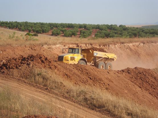 Excavación de arcilla